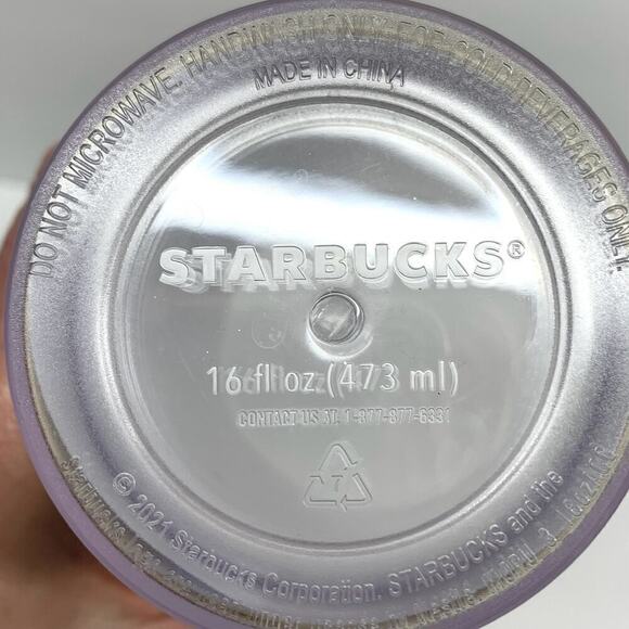 Starbucks 2021 16 oz. Tumbler Sparkling Gold With Green Lid & Straw Mermaid Logo - Picture 9 of 10